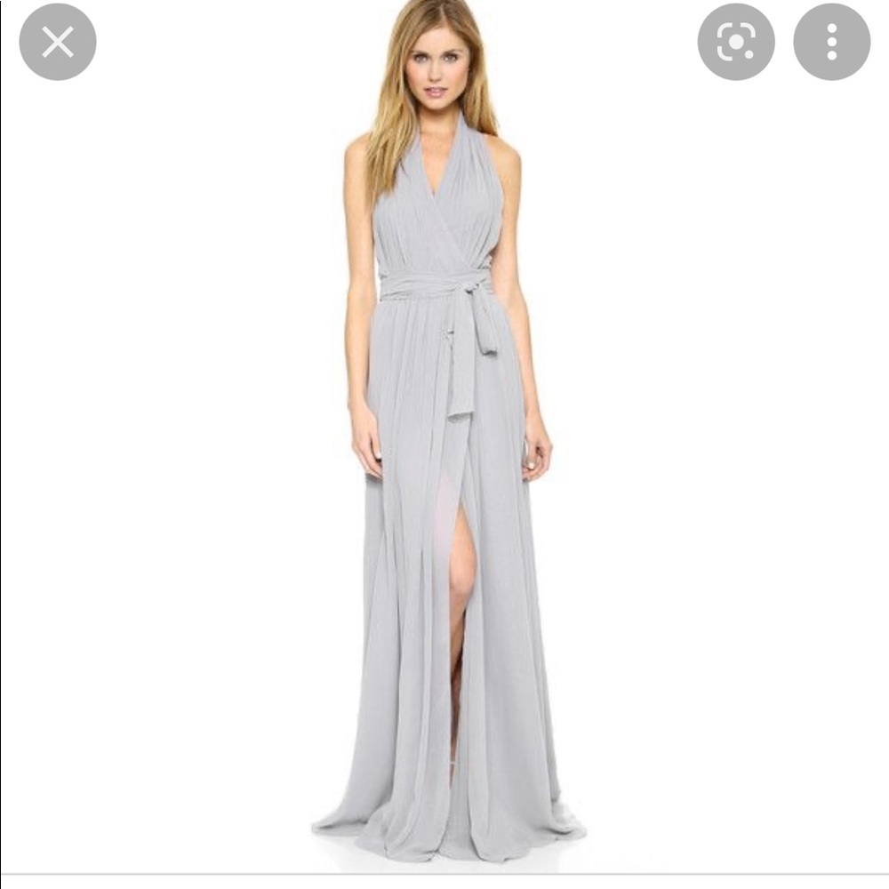 Joanna August Amber Long Silver Bells Dress Size 0